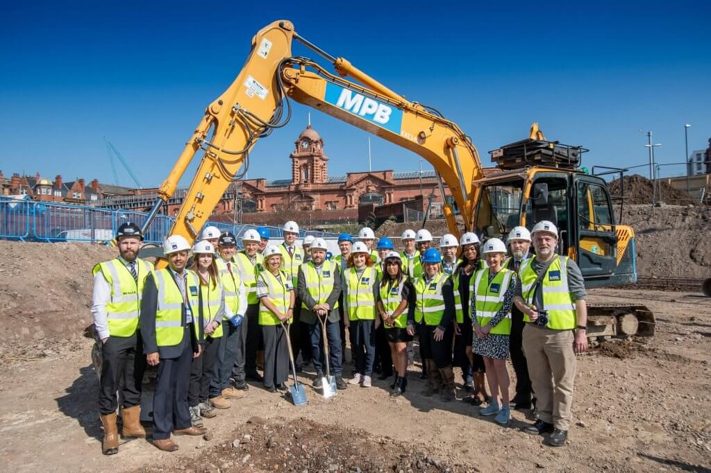 Ground breaking at Unity Square, Nottingham