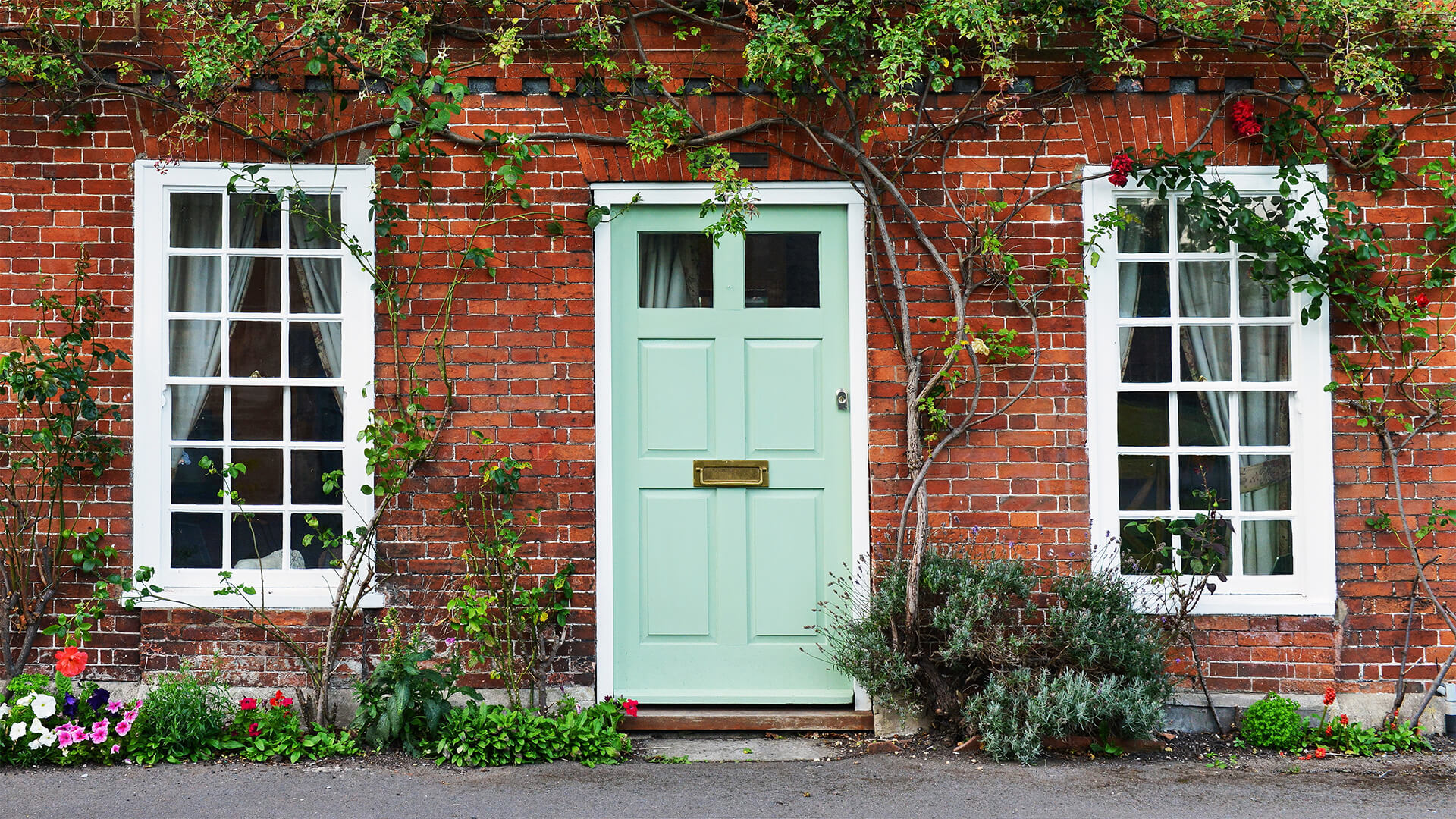 Front door of a home in the UK