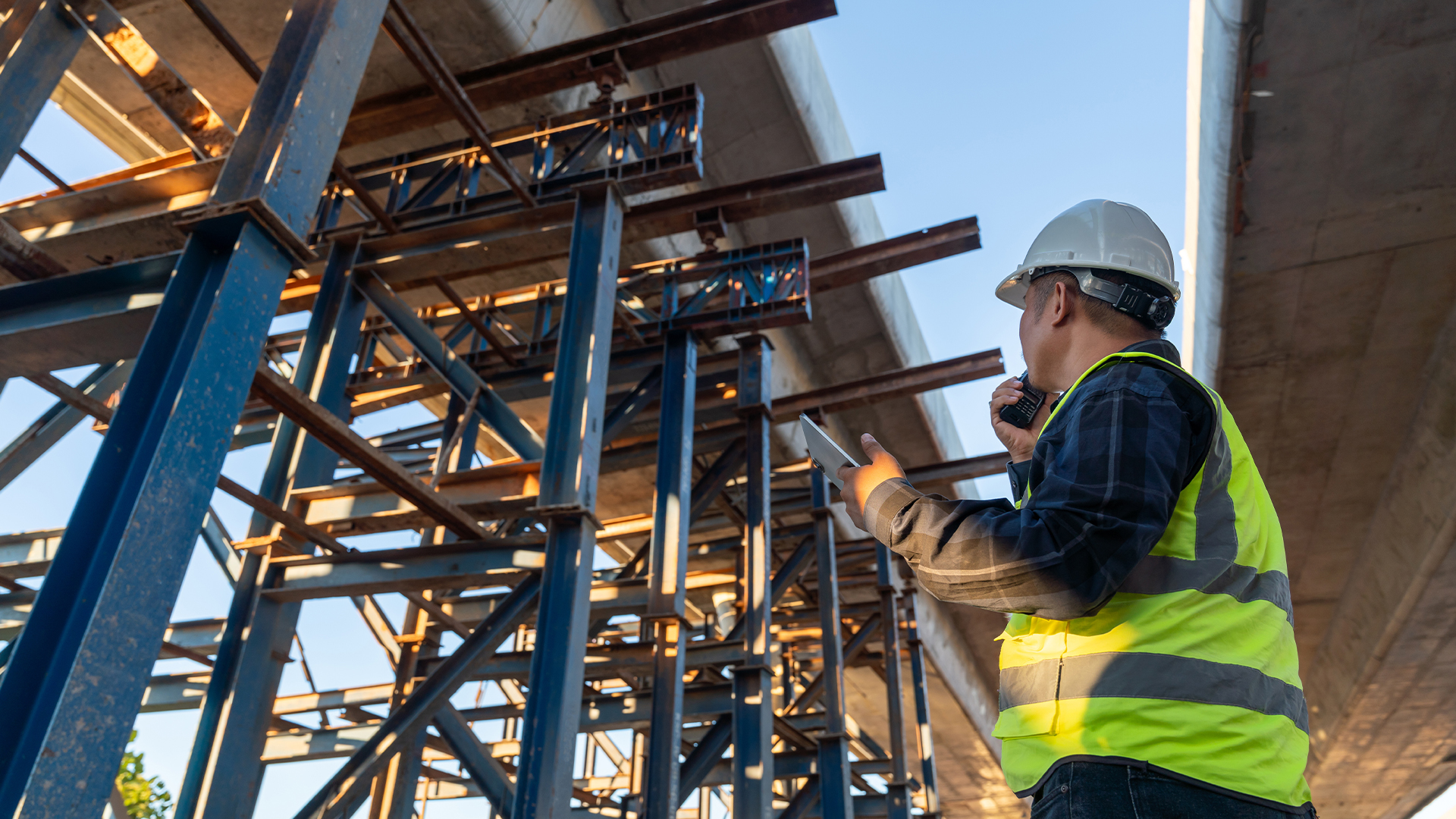 Civil Engineer at expressway under construction